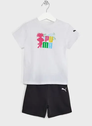 Kids Trolls Minicat T-Shirt & Shorts Set 
