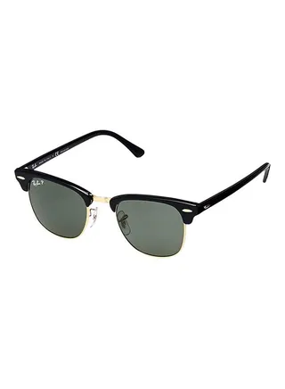 Polarized Clubmaster Sunglasses - RB3016 901 51 - Lens Size: 51 mm - Black 