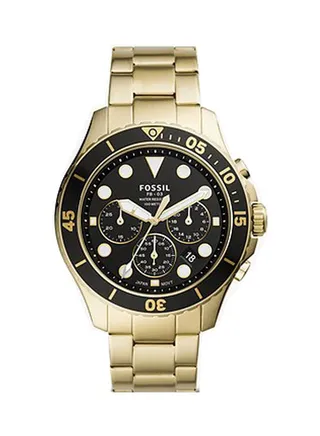Men's Water Resistant Chronograph Watch FS5727 - 46 mm - Gold 