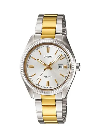 Women's Stainless Steel Analog Quartz Watch LTP-1302SG-7AVDF - 30 mm - Silver/Gold 