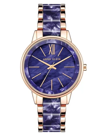 Anne Klein Women's Analog Stainless Steel AK1412NVRG 