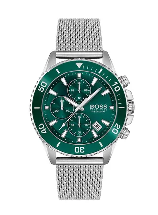 Men's Admiral Stainless Steel Green Dial Watch - 1513905 