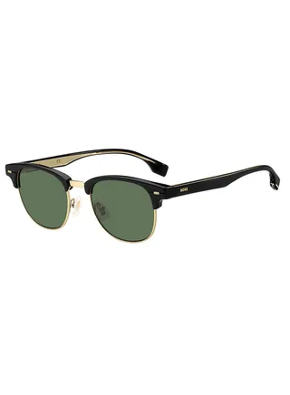 Men Round Sunglasses BOSS 1381/S BLK GOLD 50 