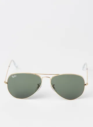Full Rim Aviator Sunglasses - 0RB3025 - Lens Size: 58 mm - Gold 