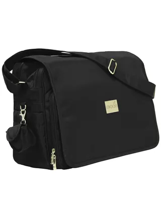 Forever Multifunctional Diaper Messenger Bag, Large Capacity, Excellent Quality And Elegant Appearance - Black 