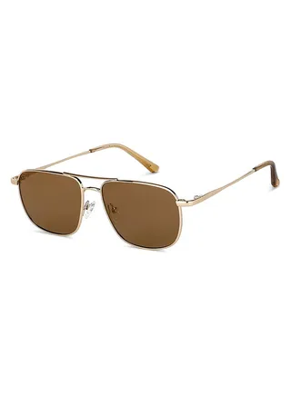 Vintage By Lenskart Full Rim Square Polarized & UV Protected Sunglasses For Men & Women - VC S13115 
