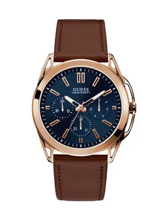 Men's Smooth Genuine Leather Strap Watch W1217G2 