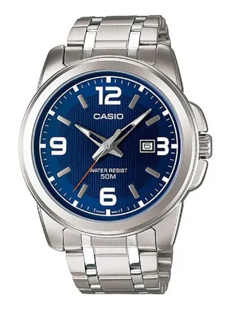 Stainless Steel Analog Wrist Watch MTP-1314D-2AVDF 