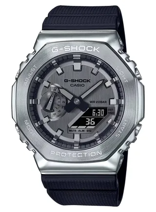 G-Shock Analog-Digital Water Resistant Silicone Strap Watch GM-2100-1ADR 
