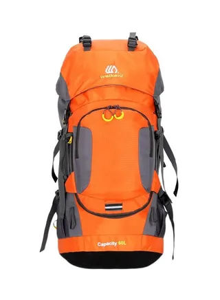 Polyester Hiking Backpack With Rain Cover 60Liters 