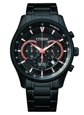 Men's Chronograph Round Shape Stainless Steel Wrist Watch AN8195-58E - 42 Mm 