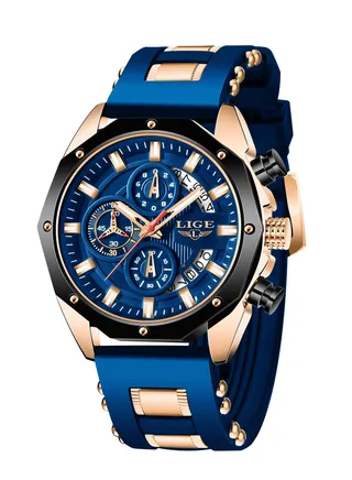 Men's Newest Wristwatch Fashion Chronograph Waterproof Sports Watches with a Box 