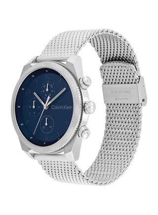 Men's Analog Round Shape Stainless Steel Wrist Watch 25200360 - 44 Mm 