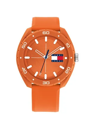 Men's Analog Round Shape Silicone Wrist Watch - 1792066 - Lens Size: 44Mm 