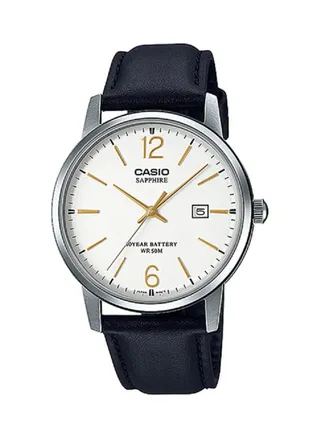 Leather Analog Wrist Watch MTS-110L-7AVDF 