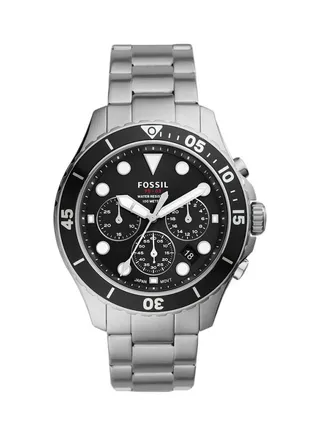 Men's Water Resistant Chronograph Watch FS5725 - 46 mm - Silver 