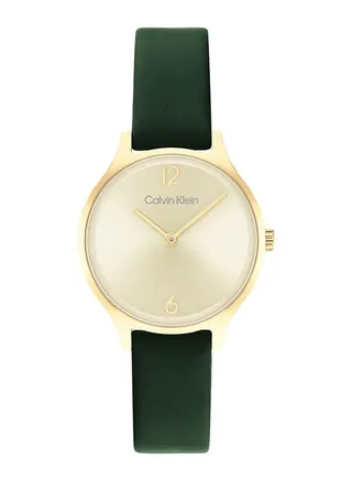 Women's Analog Round Shape Leather Wrist Watch - 25200147 - Lens Size: 28 Mm 