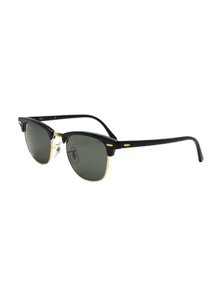 Men's Clubmaster Sunglasses - RB3016-W0365-51 - Lens Size: 51 mm - Black 