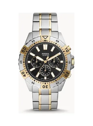 men Garrett Chronograph Stainless Steel Watch - 44 mm - Silver/Golden 