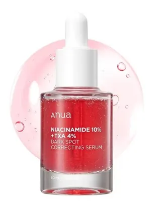 Anua 10% Niacinamide+ 4% Tranexamic Acid Serum, Ceramide, Hyaluronic Acid, Vitamin B12 natural color, for Sensitive skin, Korean Glass Skin, Fragrance-Free (30ml /1.01 fl.oz.) 