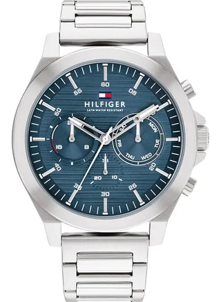Men's Analog Round Shape Stainless Steel Wrist Watch 1710518 - 46 Mm 