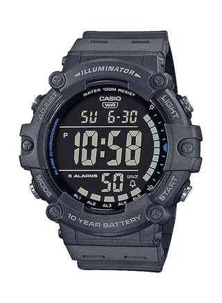 Men's Rubber Digital Buckle Wrist Watch-AE-1500WH-8BVDF 