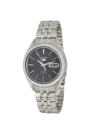 Men's Round Shape Stainless Steel Analog Wrist Watch 38 mm - Silver - SNKL23J1 