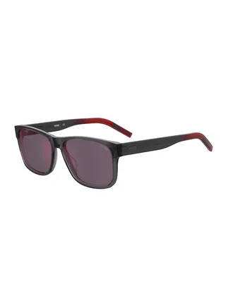 Men's UV Protection Rectangular Sunglasses - Hg 1260/S Grey Millimeter - Lens Size: 57 Mm 