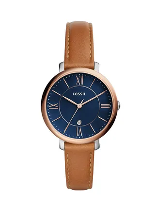 Women's Water Resistant Leather Analog Watch ES4274 - 36 mm - Brown 
