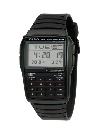 Men's Data Bank Digital Watch DBC-32-1ADF - 37 mm - Black 
