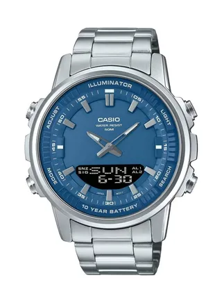 Analog-Digital Blue Dial Stainless Steel Men's Watch AMW-880D-2A1VDF - 47mm 