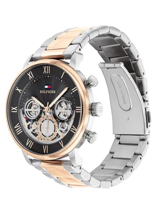 Men's Analog Round Shape Stainless Steel Wrist Watch 1710570 - 44 Mm 