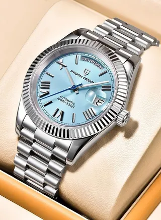 Men's Automatic Mechanical Watches DD40 AR Sapphire Glass Japanese Modified SEIKO NH36 Movement 100m Waterproof Date Luxury Wristwatch 