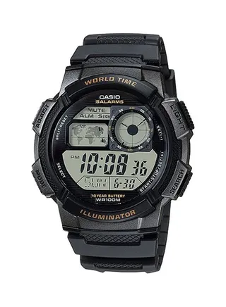 Men's Youth Digital Wrist Watch Ae-1000W-1Avdf - 45 mm - Black 