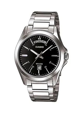 Men's Stainless Steel Analog Watch MTP-1370D-1A1VDF - 40 mm - Silver 
