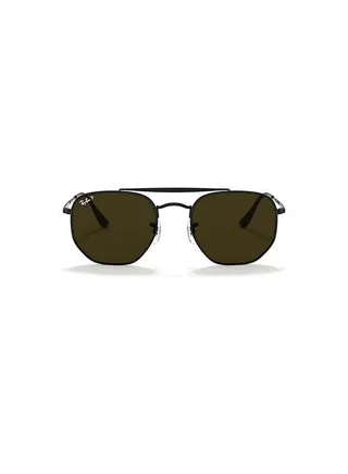 Marshal Square Sunglasses - RB3648 002/58 54 - Lens Size: 54 mm - Black 
