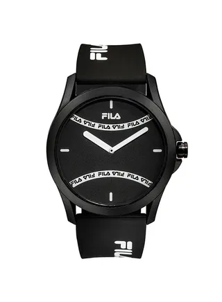 Men's Analog Round Shape Silicone Wrist Watch 38-864-002 - 43 Mm 