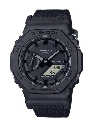 G-Shock Analog-Digital Nylon Strap Men's Watch GA-2100BCE-1ADR 