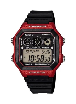 Men's Casual Digital Watch AE-1300WH-4A - 42 mm - Black 