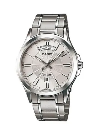 Men's Enticer Analog Watch MTP-1381D-7A - 47 mm - Silver 