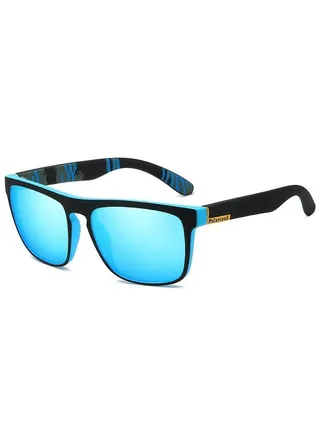 Classic Vintage Large Square Frame Polarized Sunglasses, Ideal Choice for Gifts 