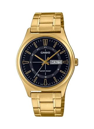 Men's Analog Quartz Gold Stainless Steel Watch MTP-V006G-1CUDF 