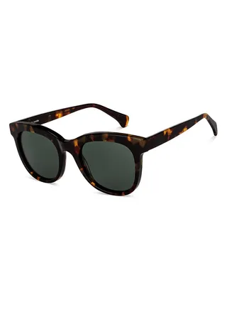 Full Rim Polarized Cat Eye Sunglasses For Men & Women - 52mm - Tortoise 