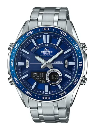 Men's Analog Stainless Steel Wrist Watch EFV-C100D-2AVDF - 42 Mm 