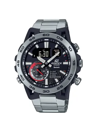 Edifice Analog-Digital Stainless Steel Men's Watch ECB-40D-1ADF 