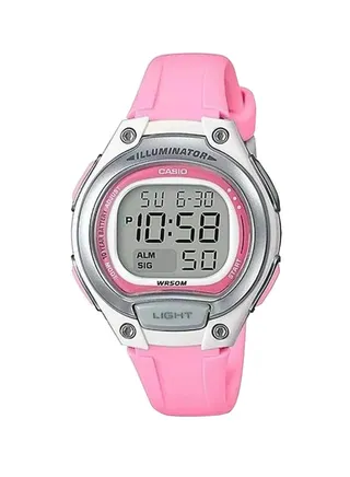 Women's Water Resistant Silicone Digital Wrist Watch LW-203-4AVDF - 35 mm - Pink 