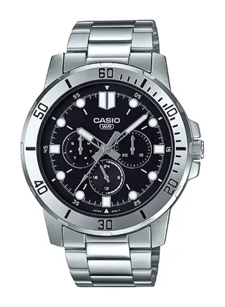 Men's Stainless Steel Round Shape Analog Watch MTP-VD300D-1EUDF 