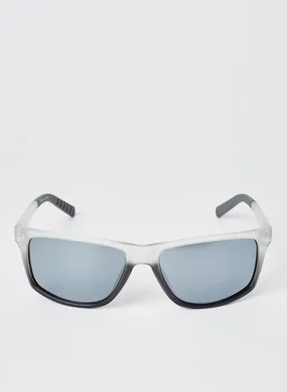 Men's Full Rim Injected Rectangle Sunglasses - Lens Size: 62 mm 