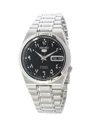 Men's Casual Round Shape Stainless Steel Analog Wrist Watch - Silver - SNK063J_5 