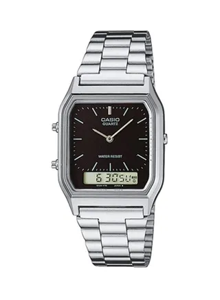 Men's Stainless Steel Analog Digital Wrist Watch AQ-230A-1DMQ (CN) - 30 mm - Silver 